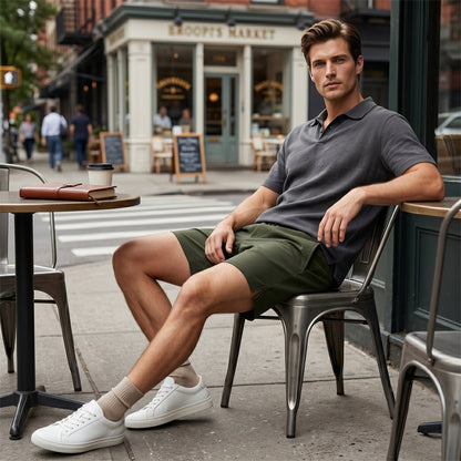 🩳 Short de loisirs pour homme✨ À cordon de serrage, séchage rapide, confortable 🍁