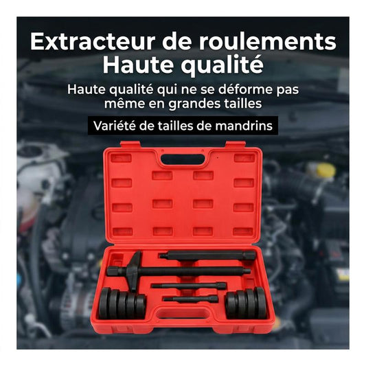 🔧 50 % DE RÉDUCTION ! 🏍️ Jeu de 10 outils pour démonter les roulements de moto – Qualité robuste, utilisation simple et adapté à différents diamètres intérieurs – parfait pour les bricoleurs et les petits ateliers 🛠️