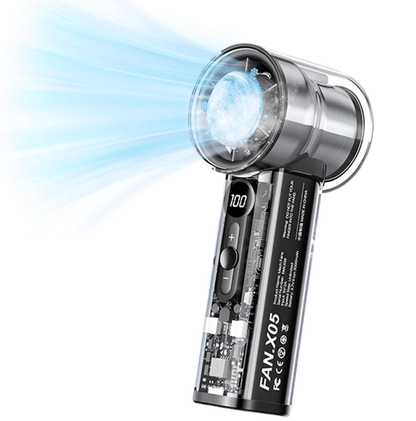 📢📢50 % DE RÉDUCTION !! ⏰Ventilateur portable sans pales – Plus de 100 vitesses, affichage numérique ❄️🌀