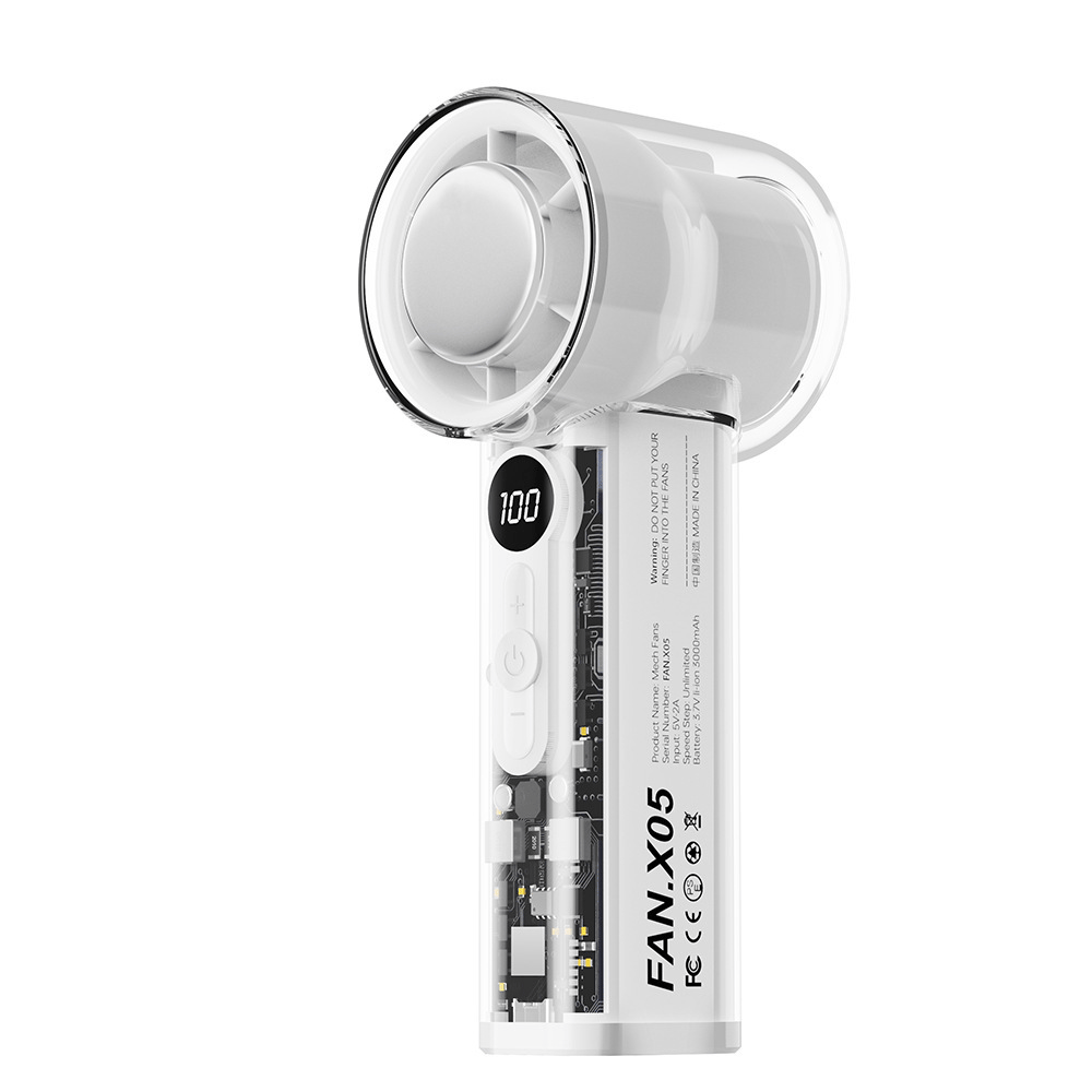📢📢50 % DE RÉDUCTION !! ⏰Ventilateur portable sans pales – Plus de 100 vitesses, affichage numérique ❄️🌀