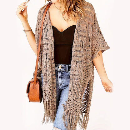 🌿 Pareo en maille à ouverture sur le devant pour femme ✨