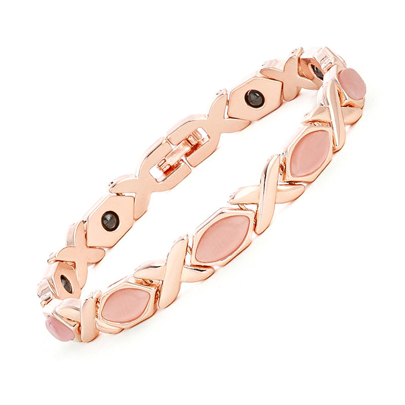 📢📢50 % DE RÉDUCTION !! ⏰Bracelet magnétique Croix et Œil-de-chat