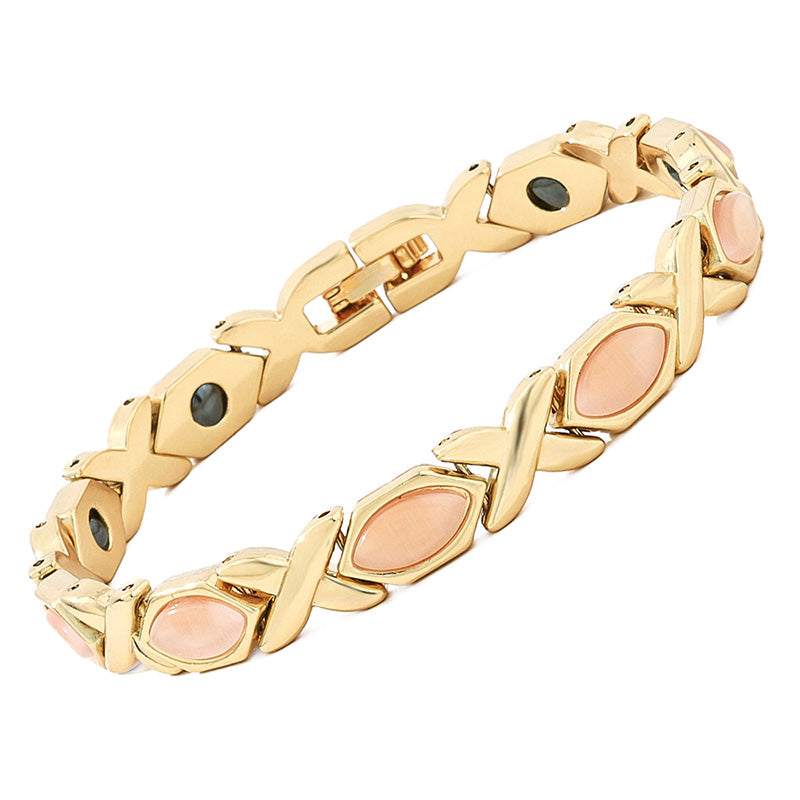 📢📢50 % DE RÉDUCTION !! ⏰Bracelet magnétique Croix et Œil-de-chat