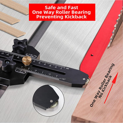 Gabarit de coupe fine pour scie sur table