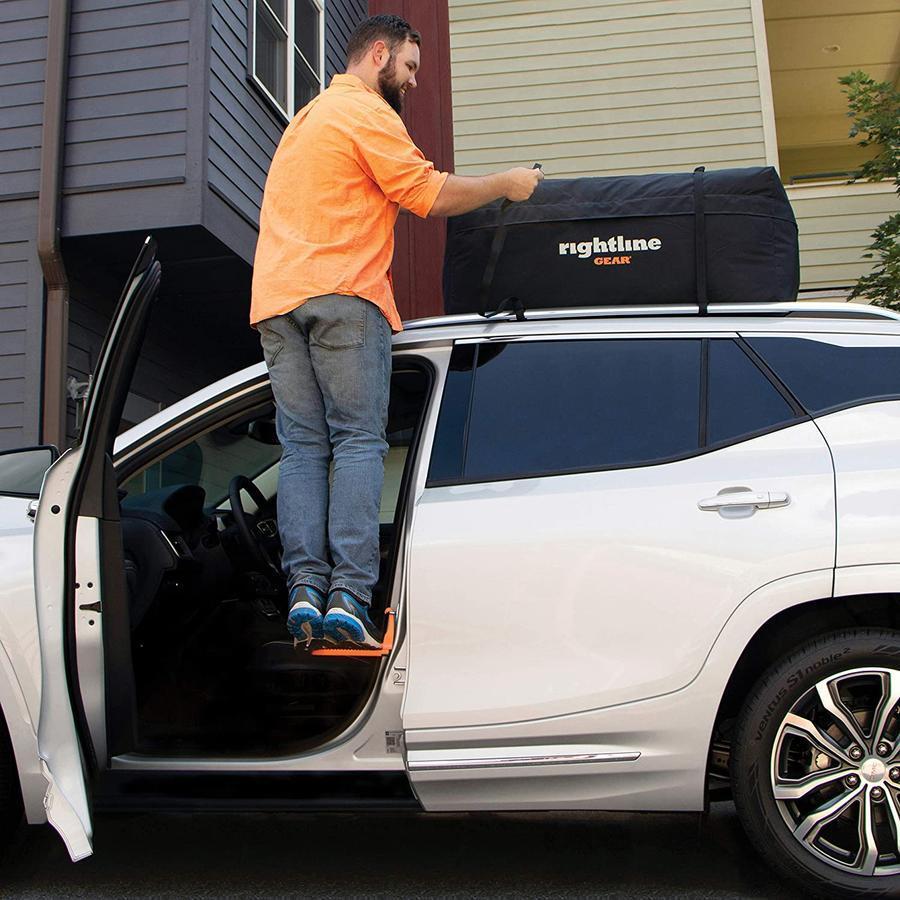 🚙-60% ! 🏔️Pédale avec Crochet pour Toit de Voiture – Charge 400 lbs/180 kg, Pliable & Compatible SUV/RV