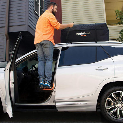 🚙-60% ! 🏔️Pédale avec Crochet pour Toit de Voiture – Charge 400 lbs/180 kg, Pliable & Compatible SUV/RV