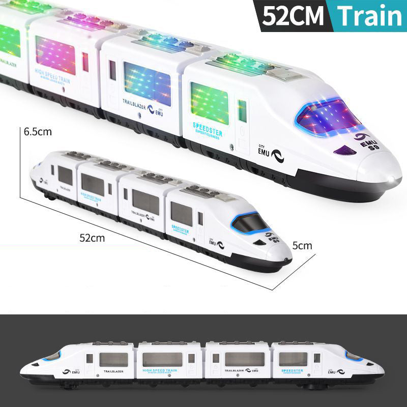📢📢50 % DE RÉDUCTION !! ⏰  Train Jouet Électrique – Lumières, Fonction Anti-Obstacles, Musique 🎶