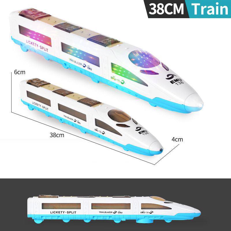 📢📢50 % DE RÉDUCTION !! ⏰  Train Jouet Électrique – Lumières, Fonction Anti-Obstacles, Musique 🎶