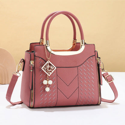 📢📢50 % DE RÉDUCTION !! ⏰Sac À Main Femme Élégant – Poignées & Bandoulière, Cuir PU, Texture Coutures en V, 8 Couleurs, Organisation Intelligente ✨