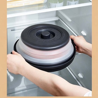 📢📢50 % DE RÉDUCTION !! ⏰Couvercle pliable pour micro-ondes avec tapis de base