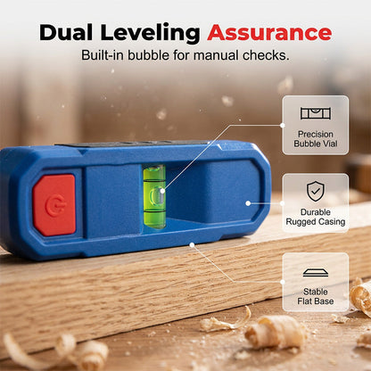 🔧 50% DE RÉDUCTION 🔦 Niveau laser magnétique 3-en-1 & détecteur de montants – Profondeur 45mm & verrouillage sonore – Idéal pour accrocher des cadres, poser des étagères ou localiser des câbles – gain de temps précis 🛠️
