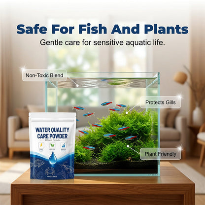 🐟🛒 -50% ! 💧Poudre Clarifiante pour Eau d’Aquarium – Action Rapide 4h, Sans Danger & Polyvalente
