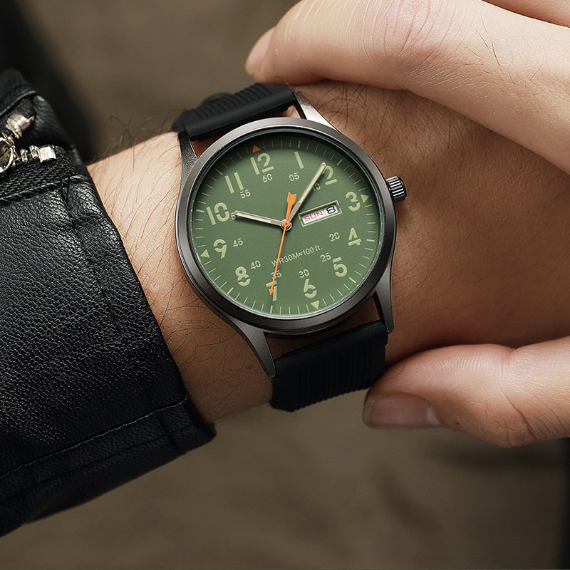 🎉 OFFRE LIMITÉE 50% DE RÉDUCTION ! ⌚ Montre à Quartz pour Homme – Double Affichage Lumineux, Résistante à l'Eau 30M & Fenêtre Date – Style et fonctionnalité au poignet 🕶️