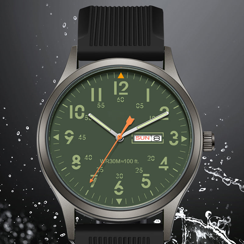 🎉 OFFRE LIMITÉE 50% DE RÉDUCTION ! ⌚ Montre à Quartz pour Homme – Double Affichage Lumineux, Résistante à l'Eau 30M & Fenêtre Date – Style et fonctionnalité au poignet 🕶️