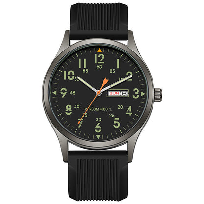 🎉 OFFRE LIMITÉE 50% DE RÉDUCTION ! ⌚ Montre à Quartz pour Homme – Double Affichage Lumineux, Résistante à l'Eau 30M & Fenêtre Date – Style et fonctionnalité au poignet 🕶️