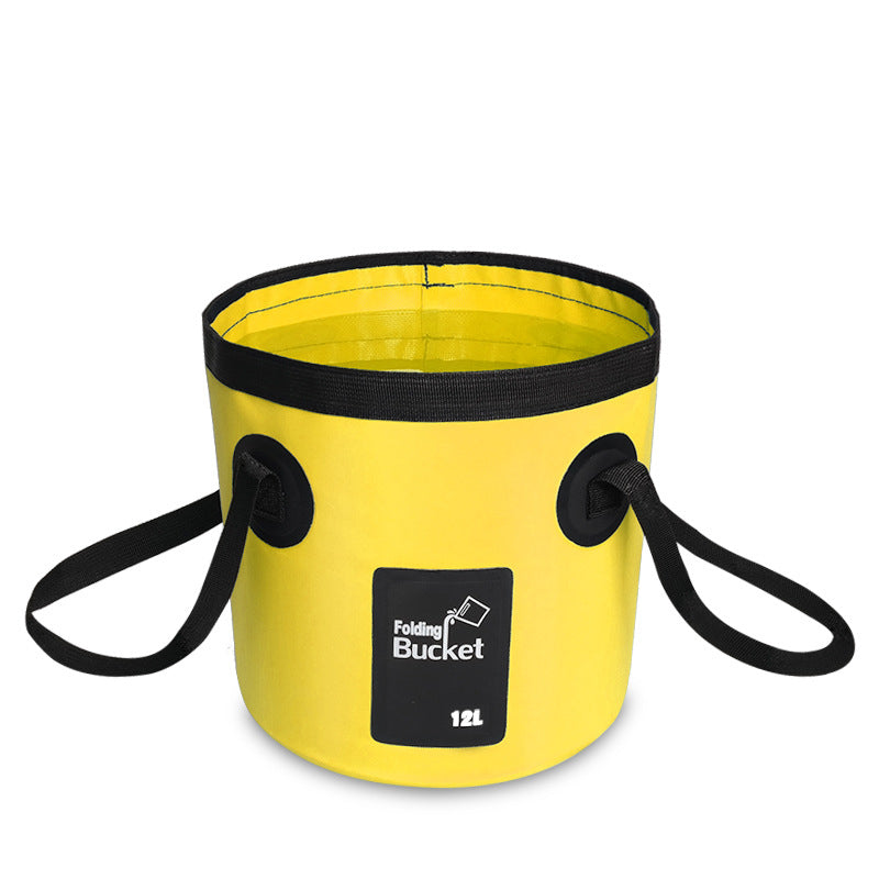 🐠 50% DE RÉDUCTION ! 🪣 Seau Pliant Portable Camping & Pêche – PVC 500D – 12 L / 20 L – Imperméable & Léger for Plein Air