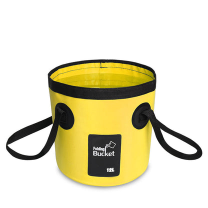 🐠 50% DE RÉDUCTION ! 🪣 Seau Pliant Portable Camping & Pêche – PVC 500D – 12 L / 20 L – Imperméable & Léger for Plein Air