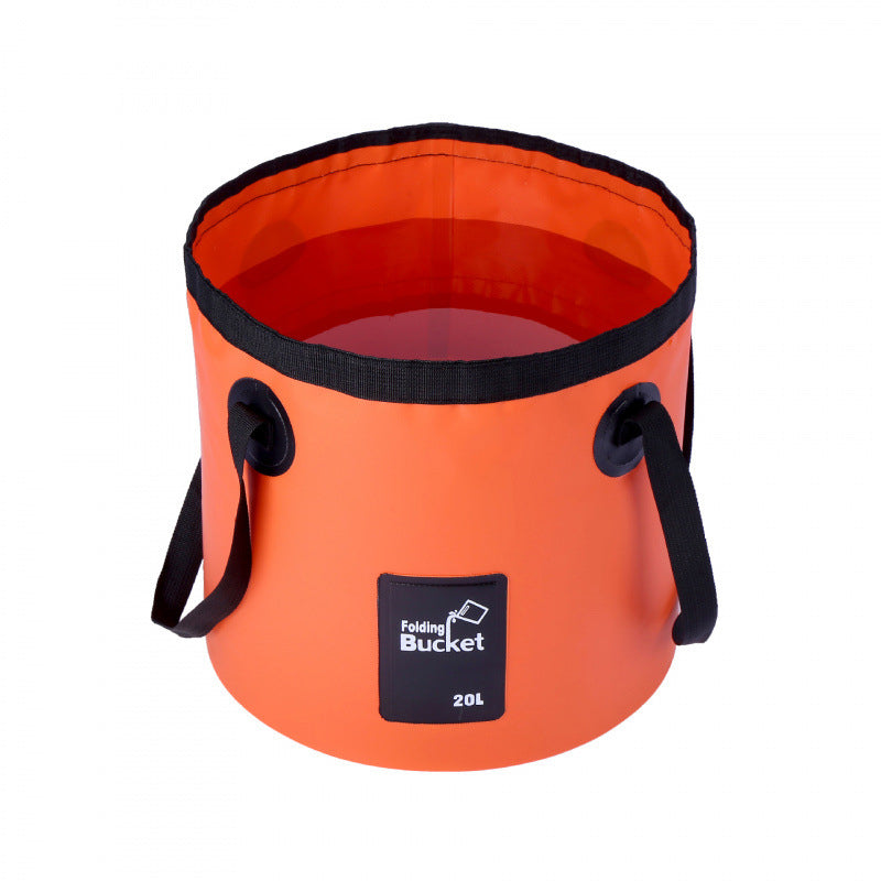 🐠 50% DE RÉDUCTION ! 🪣 Seau Pliant Portable Camping & Pêche – PVC 500D – 12 L / 20 L – Imperméable & Léger for Plein Air