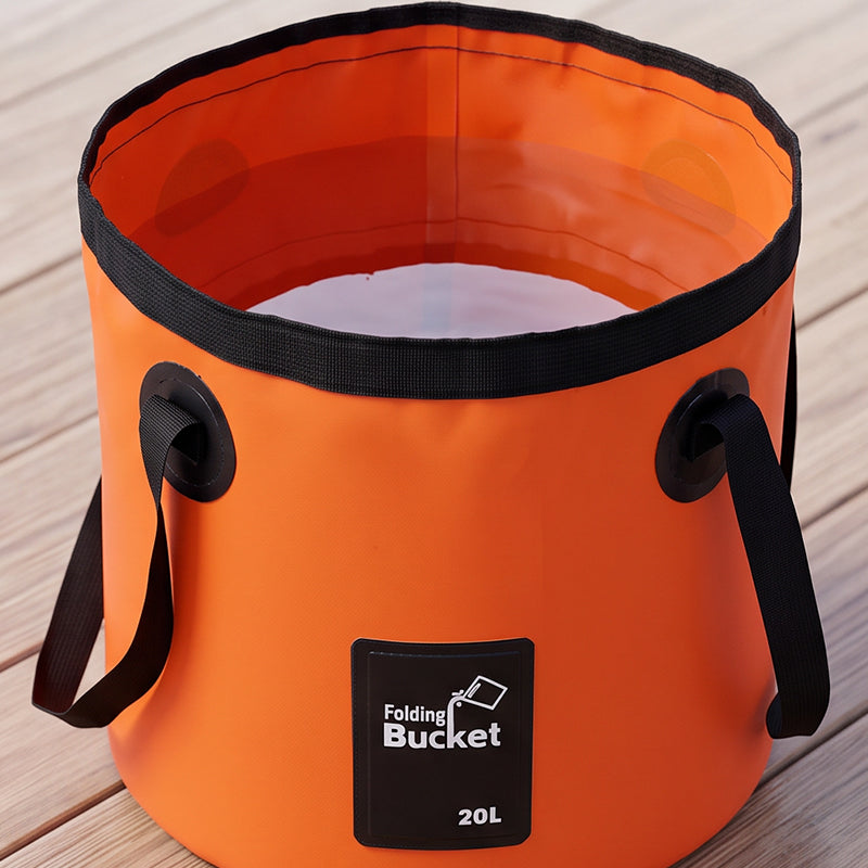 🐠 50% DE RÉDUCTION ! 🪣 Seau Pliant Portable Camping & Pêche – PVC 500D – 12 L / 20 L – Imperméable & Léger for Plein Air