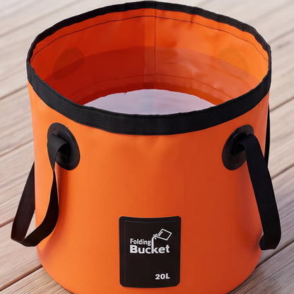 🐠 50% DE RÉDUCTION ! 🪣 Seau Pliant Portable Camping & Pêche – PVC 500D – 12 L / 20 L – Imperméable & Léger for Plein Air