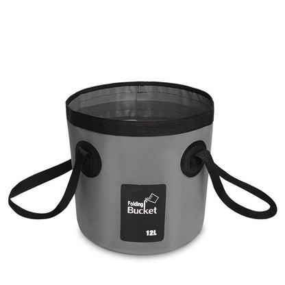 🐠 50% DE RÉDUCTION ! 🪣 Seau Pliant Portable Camping & Pêche – PVC 500D – 12 L / 20 L – Imperméable & Léger for Plein Air