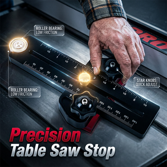 🔧 50% DE RÉDUCTION! ⚙️ Butée de Scie à Table Portable Précision – Alliage aluminium, double graduation & roulement – Idéale pour une découpe précise en menuiserie🔧