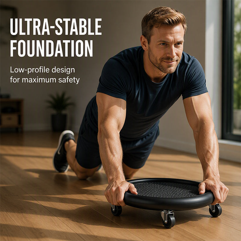 💪 50% DE RÉDUCTION! 🏋️ Disque Rouleau Abdominal avec Tapis de Genoux – Stabilité, confort & renforcement – Idéal pour des abdominaux efficaces à la maison ✨