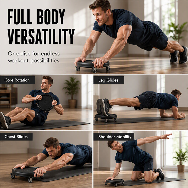 💪 50% DE RÉDUCTION! 🏋️ Disque Rouleau Abdominal avec Tapis de Genoux – Stabilité, confort & renforcement – Idéal pour des abdominaux efficaces à la maison ✨