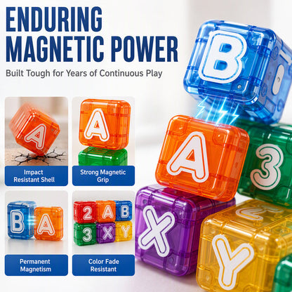 Blocs magnétiques alphabet et chiffres pour enfants