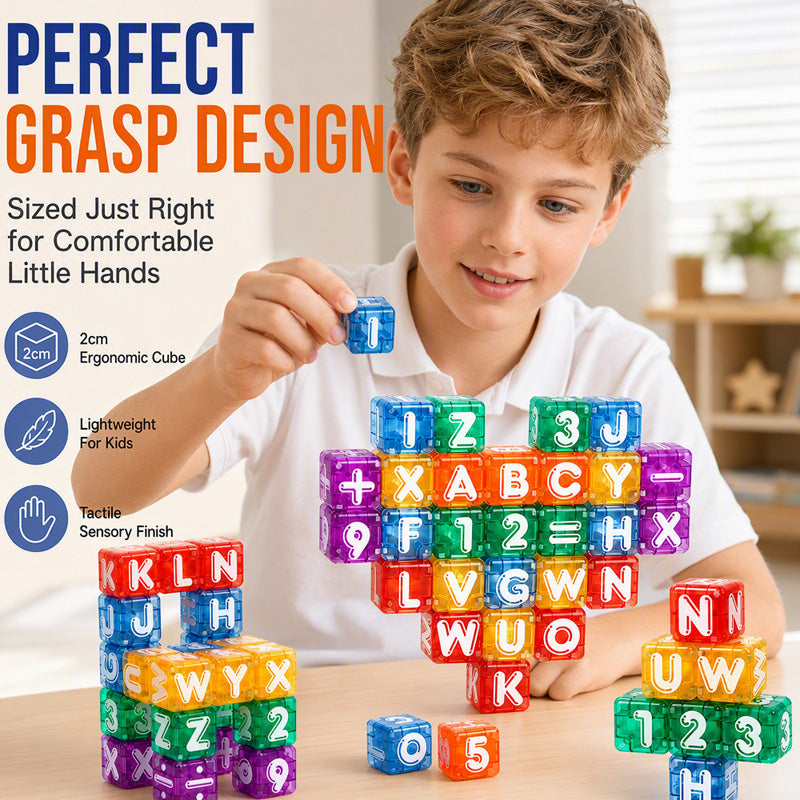 Blocs magnétiques alphabet et chiffres pour enfants
