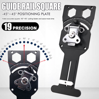 📐 -50% ! 🔨 Guide de Scie sur Rail à Angle de Précision – Alliage Aluminium – Positions Degrés Marquées & Corps Rigide pour Menuiserie