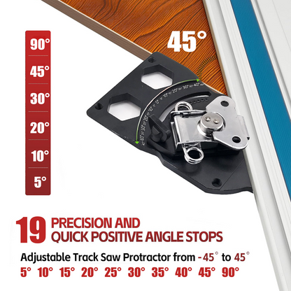 📐 -50% ! 🔨 Guide de Scie sur Rail à Angle de Précision – Alliage Aluminium – Positions Degrés Marquées & Corps Rigide pour Menuiserie