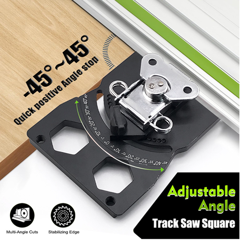 📐 -50% ! 🔨 Guide de Scie sur Rail à Angle de Précision – Alliage Aluminium – Positions Degrés Marquées & Corps Rigide pour Menuiserie
