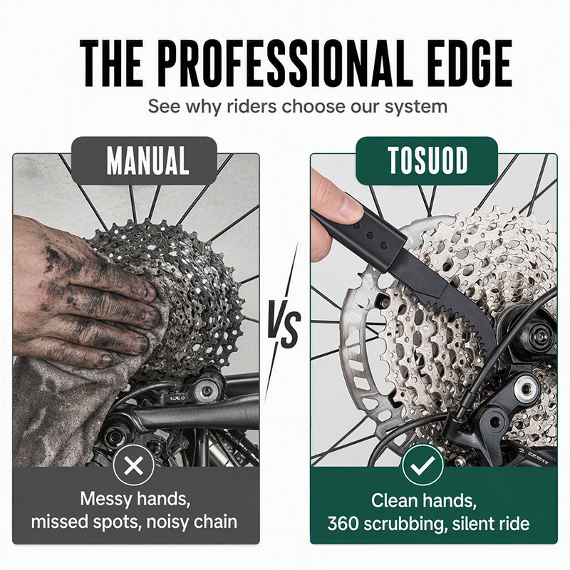 🚴 50% REMISE ! 🔥 Deep Clean Chain Washer – 74 Brosses Haute Densité – Nettoyage Pro & Rapide pour VTT, Vélo Route & Vélo Électrique 🔧