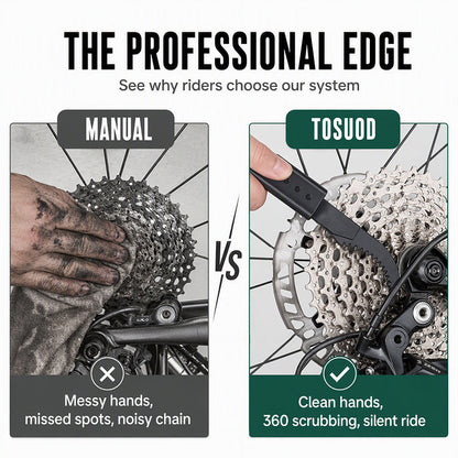 🚴 50% REMISE ! 🔥 Deep Clean Chain Washer – 74 Brosses Haute Densité – Nettoyage Pro & Rapide pour VTT, Vélo Route & Vélo Électrique 🔧