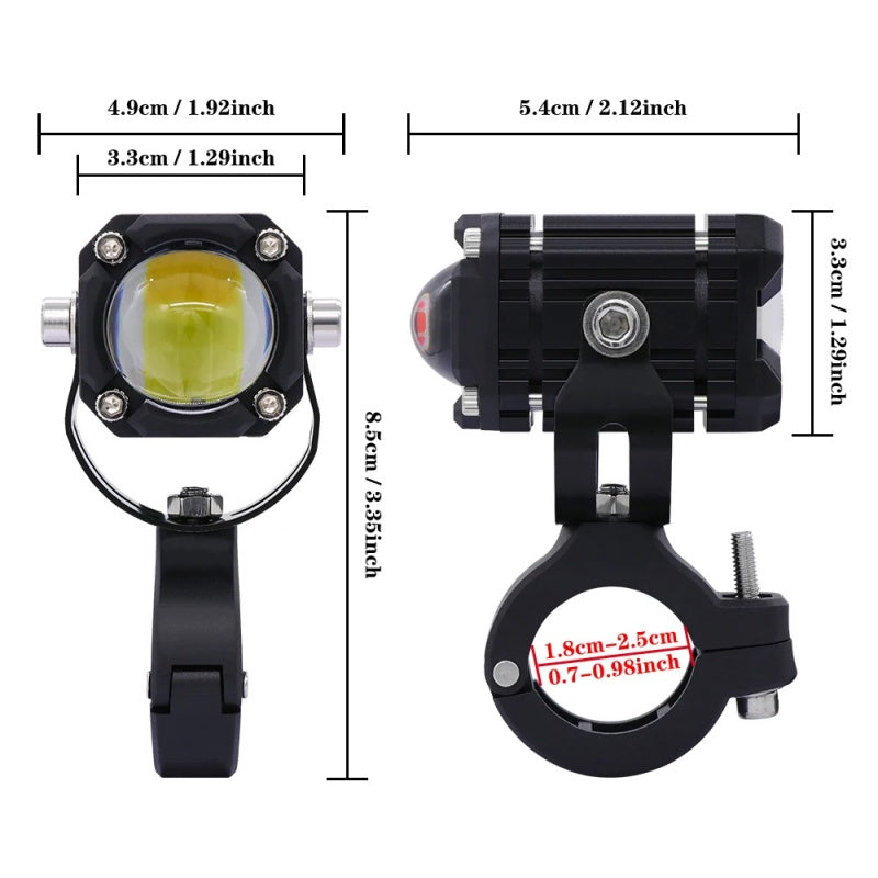 🎉 Soldes 2026 — Plus de 40 000 exemplaires vendus ! 🏍️ Projecteurs LED universels pour moto – Double faisceau et étanches par tous les temps 💡