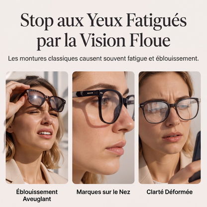 🕶️ -50% ! ✨ Lunettes de Soleil Carrées Sans Bord pour Femmes – Résine HD UV400 & Métal – Design Oversize avec Perles Décoratives pour Look Urbain Chic 💎