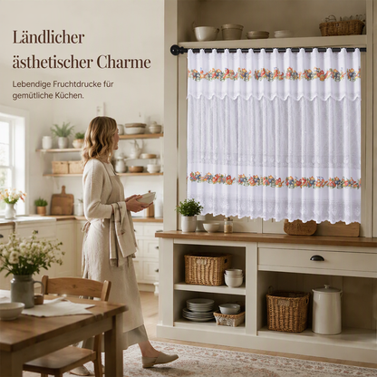 🌸 Rideau de cuisine court style vintage avec dentelle – une décoration élégante et chaleureuse pour votre intérieur