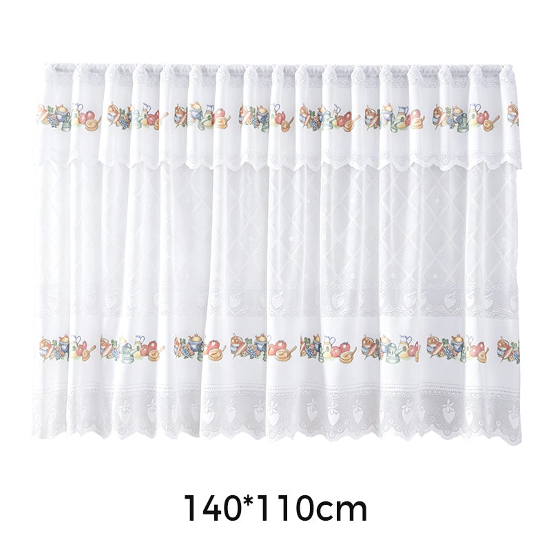 🌸 Rideau de cuisine court style vintage avec dentelle – une décoration élégante et chaleureuse pour votre intérieur