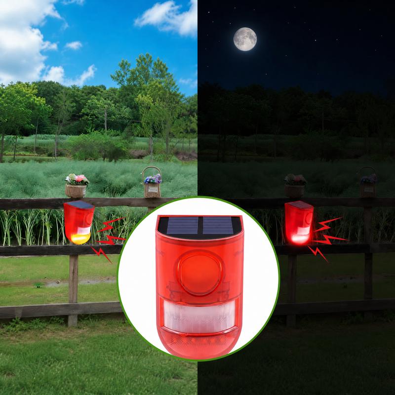 🛡️ 50% DE RÉDUCTION! ☀️ Répulsif Solaire Ultrasonique – Capteur PIR 110°, détection 8 m & sirène 110 dB – IP65 – Protection efficace pour jardin et terrasse 🌿