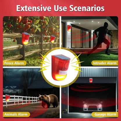🛡️ 50% DE RÉDUCTION! ☀️ Répulsif Solaire Ultrasonique – Capteur PIR 110°, détection 8 m & sirène 110 dB – IP65 – Protection efficace pour jardin et terrasse 🌿