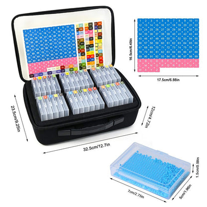 📢📢50% OFF !!⏰Boîte de Rangement pour Accessoires Diamond Art avec Compartiments Intérieurs Sans Bord