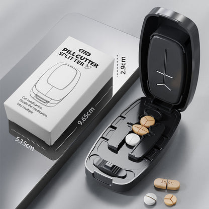 💊 50% DE RÉDUCTION! ✂️ Coupe-comprimés portable – Lame protégée & découpe précise ✨