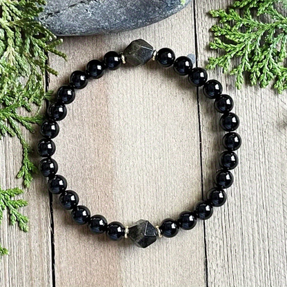 📿 50% DE RÉDUCTION! ⚫ Bracelet obsidienne – Naturel, élégant & protecteur ✨