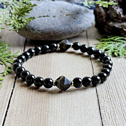 📿 50% DE RÉDUCTION! ⚫ Bracelet obsidienne – Naturel, élégant & protecteur ✨
