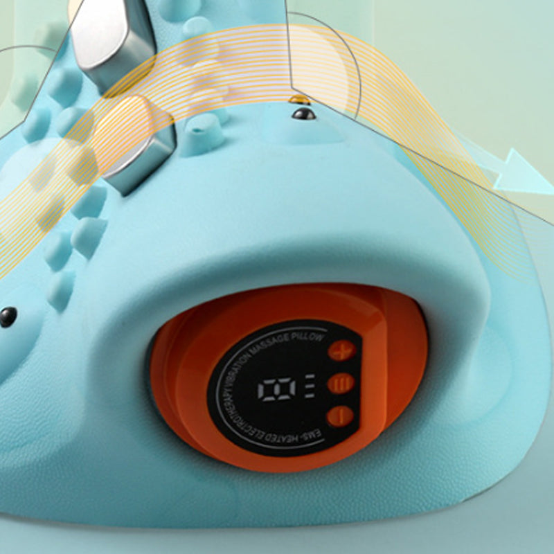 💆 -50% ! 🔥 Oreiller de Massage Cervical EMS – Chaleur Réglable & Traction Bidirectionnelle – Relaxation & Soulagement Douleur 💤