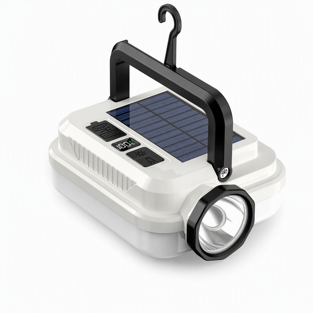 📢📢40 % DE RÉDUCTION !! ⏰Lanterne de Camping Solaire à LED – Rechargeable & Powerbank Intégré for Éclairage et Charge en Plein Air ✨