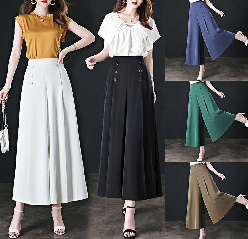 👗58% de réduction🌸🍂 Pantalon plissé à jambe large🍂